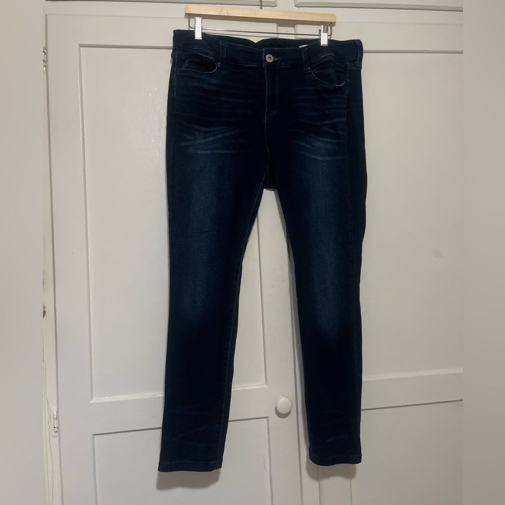 Arizona Jeans Jeggings Dark Wash Size 16 Juniors Plus Stretch Denim
